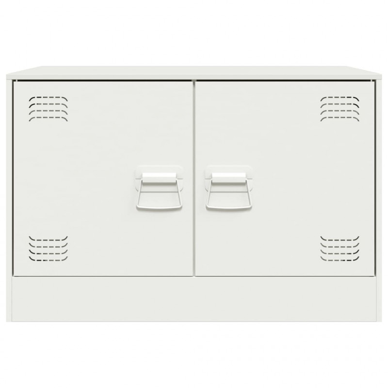 Szafka pod telewizor, biała, 67x39x44 cm, stalowa