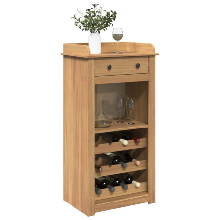 Szafka na wino Panama, 57x40x111,5 cm, lite drewno sosnowe