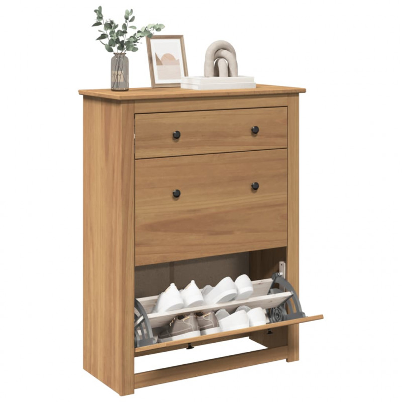 Szafka na buty Panama, 80x35x105 cm, lite drewno sosnowe