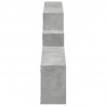 Półka ścienna, 158x18x53 cm, szarość betonu