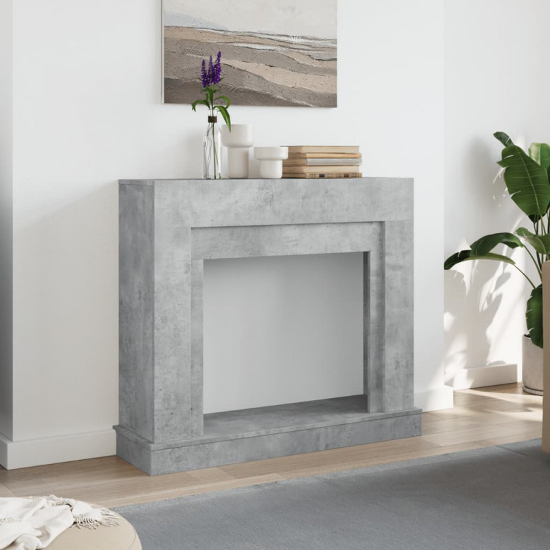 Obudowa kominka, szarość betonu, 100x30x87,5 cm