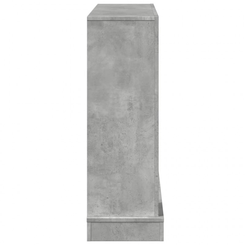 Obudowa kominka, szarość betonu, 100x30x87,5 cm
