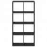Regał przegroda, czarny, 69,5x29x137,5 cm