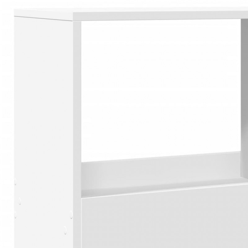 Regał, biały, 100x33x155,5 cm, materiał drewnopochodny