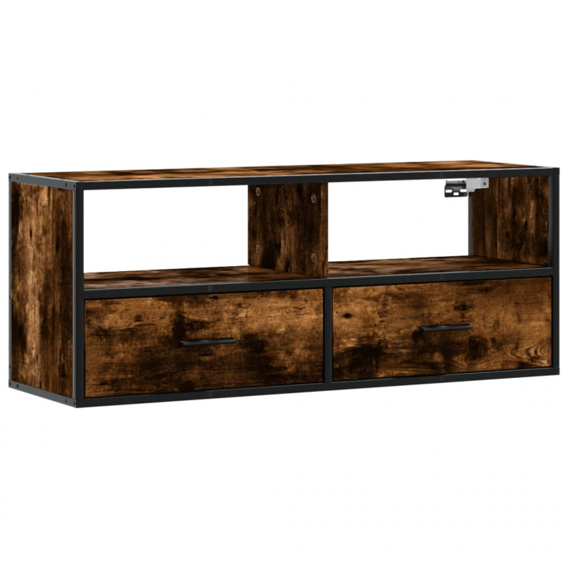 Szafka pod telewizor, przydymiony dąb, 100x31x39,5 cm