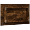 Lustro łazienkowe z LED, dąb sonoma, 60x8,5x38 cm