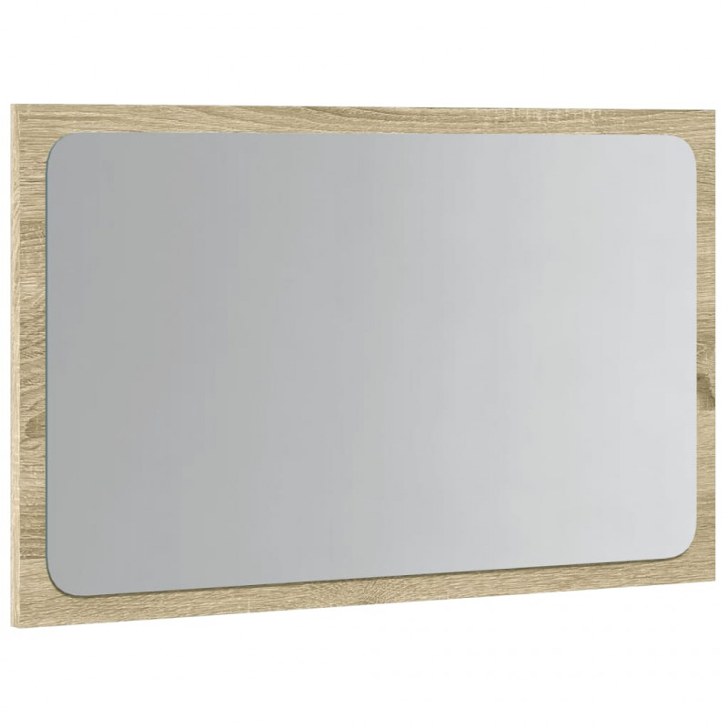 Lustro łazienkowe z LED, szarość betonu, 60x8,5x38 cm