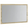 Lustro łazienkowe z LED, szarość betonu, 60x8,5x38 cm
