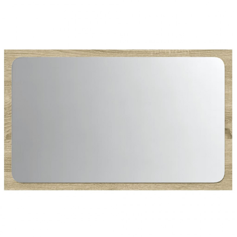 Lustro łazienkowe z LED, szarość betonu, 60x8,5x38 cm