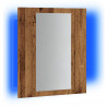 Szafka łazienkowa z lustrem i LED, stare drewno, 40x12x45 cm
