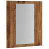 Szafka łazienkowa z lustrem i LED, stare drewno, 40x12x45 cm