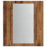 Szafka łazienkowa z lustrem i LED, stare drewno, 40x12x45 cm