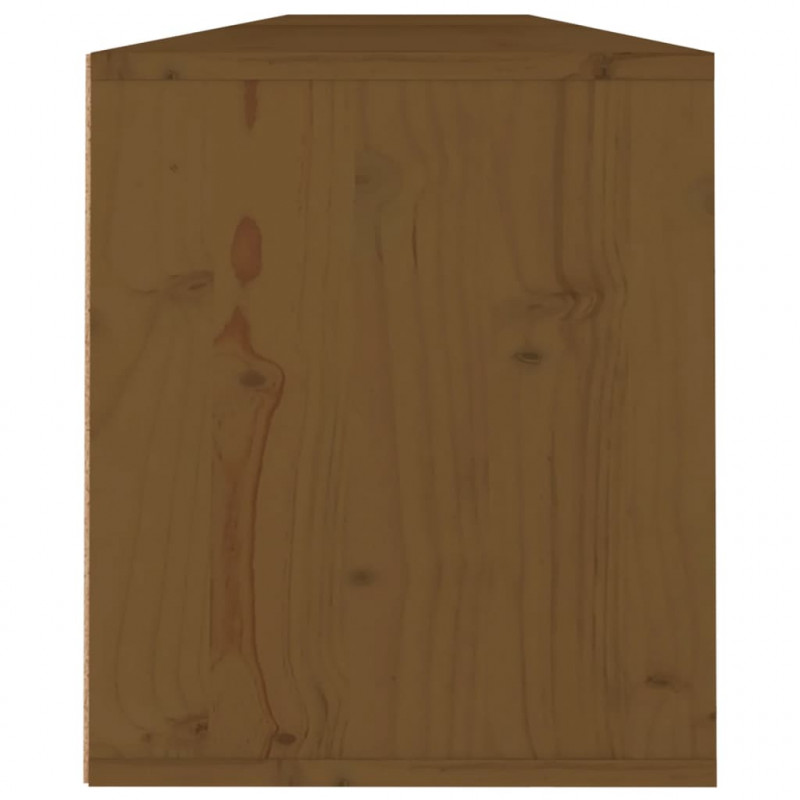 Szafki ścienne, 2 szt., miodowy brąz, 100x30x35 cm, sosnowe