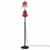 Lampa stojąca, 25 W, postarzany czerwony, 25x25x90/140 cm, E27