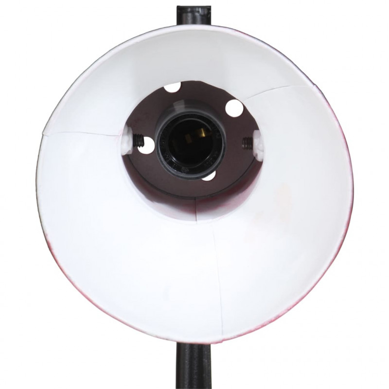 Lampa stojąca, 25 W, postarzany czerwony, 25x25x90/140 cm, E27