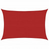 Żagiel przeciwsłoneczny, 160 g/m², czerwony, 3,5x5 m, HDPE
