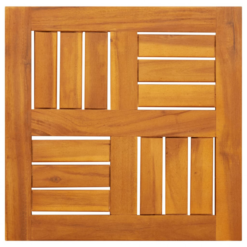Blat stołu, 40x40x2 cm, kwadratowy, lite drewno akacjowe