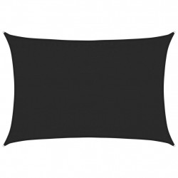 Żagiel przeciwsłoneczny, 160 g/m², czarny, 3,5x4,5 m, HDPE