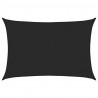 Żagiel przeciwsłoneczny, 160 g/m², czarny, 3,5x4,5 m, HDPE