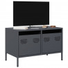 Szafka RTV, czarna, 68x39x43,5 cm, stal walcowana na zimno