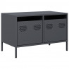 Szafka RTV, czarna, 68x39x43,5 cm, stal walcowana na zimno