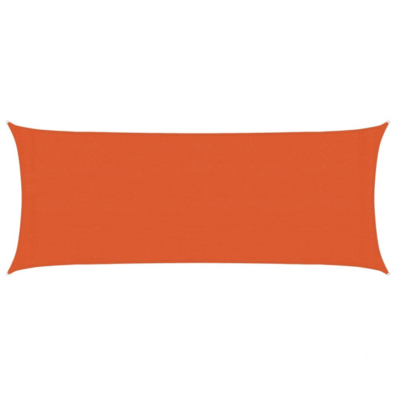 Żagiel przeciwsłoneczny, 160 g/m², pomarańczowy, 2x5 m, HDPE