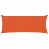 Żagiel przeciwsłoneczny, 160 g/m², pomarańczowy, 2x5 m, HDPE