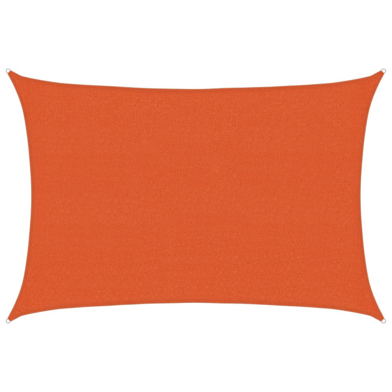 Żagiel przeciwsłoneczny, 160 g/m², pomarańcz, 2,5x3,5 m, HDPE