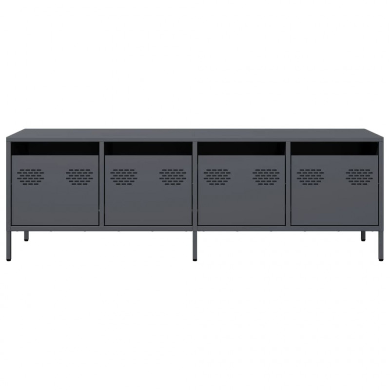 Szafka RTV, antracyt, 135x39x43,5 cm, stal walcowana na zimno