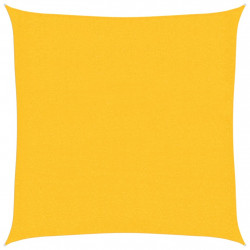 Żagiel przeciwsłoneczny, 160 g/m², żółty, 3x3 m, HDPE