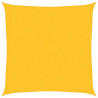 Żagiel przeciwsłoneczny, 160 g/m², żółty, 3x3 m, HDPE