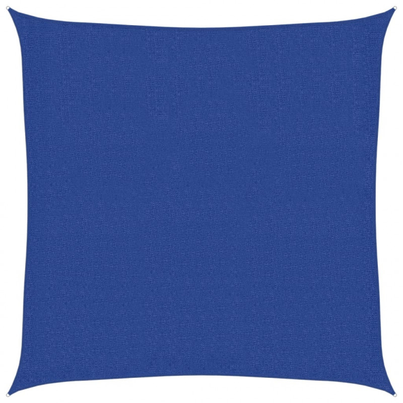 Żagiel przeciwsłoneczny, 160 g/m², niebieski, 2,5x2,5 m, HDPE