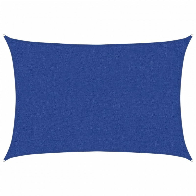 Żagiel przeciwsłoneczny, 160 g/m², niebieski, 2x3 m, HDPE