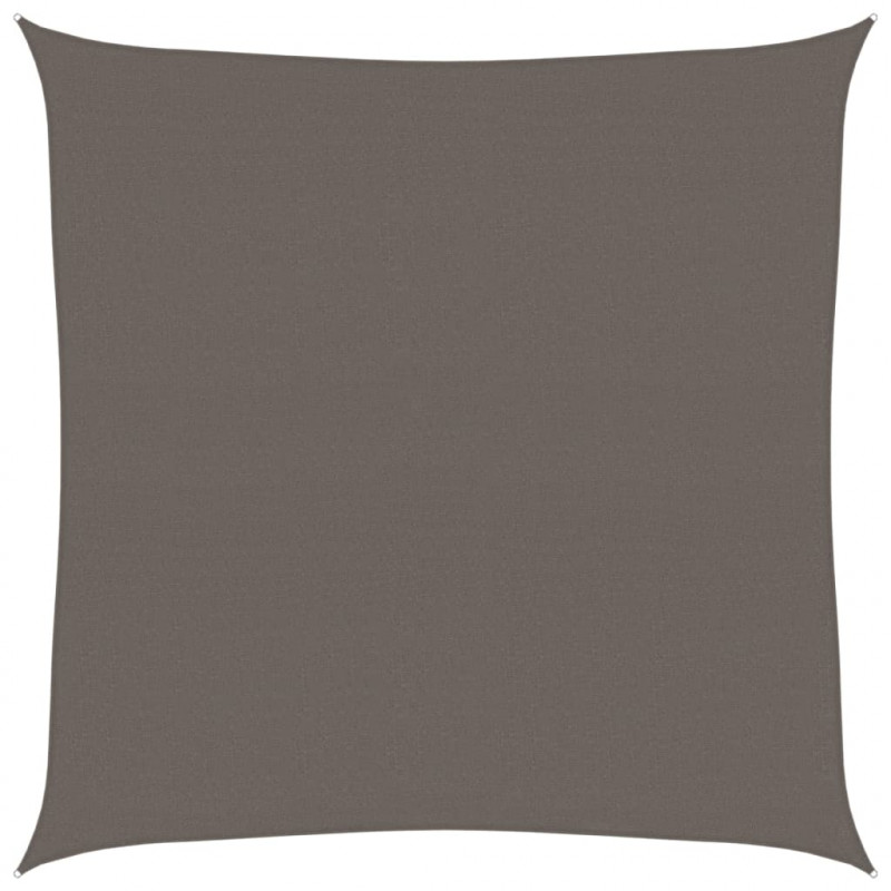 Żagiel przeciwsloneczny, 160 g/m², antracytowy, 5x5 m, HDPE