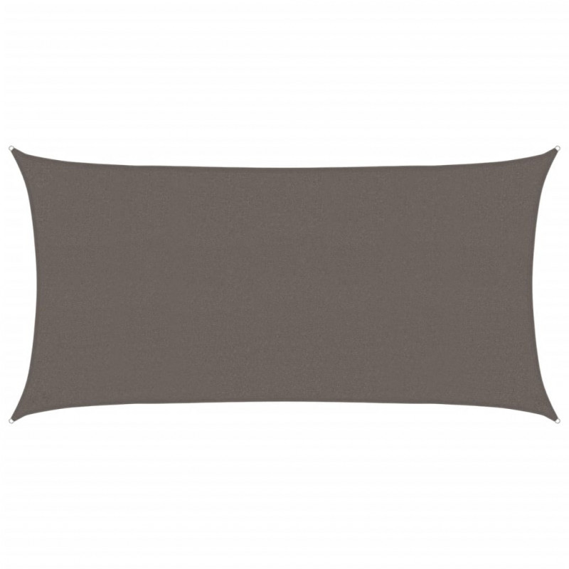 Żagiel przeciwsłoneczny, 160 g/m², antracytowy, 2,5x4,5 m, HDPE