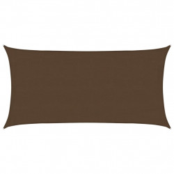 Żagiel przeciwsłoneczny, 160 g/m², brązowy, 4x7 m, HDPE