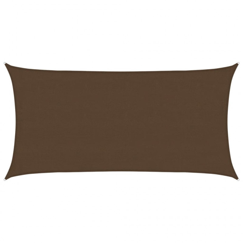 Żagiel przeciwsłoneczny, 160 g/m², brązowy, 4x7 m, HDPE