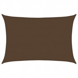 Żagiel przeciwsłoneczny, 160 g/m², brązowy, 5x7 m, HDPE