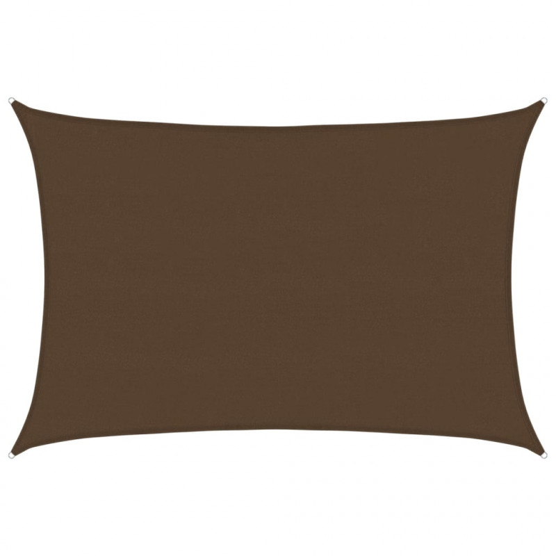 Żagiel przeciwsłoneczny, 160 g/m², brązowy, 5x7 m, HDPE