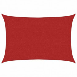 Żagiel przeciwsłoneczny, 160 g/m², czerwony, 2x3 m, HDPE