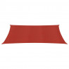 Żagiel przeciwsłoneczny, 160 g/m², czerwony, 2x3 m, HDPE