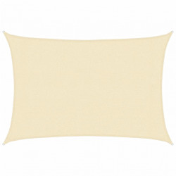 Żagiel przeciwsłoneczny, 160 g/m², kremowy, 3x4 m, HDPE