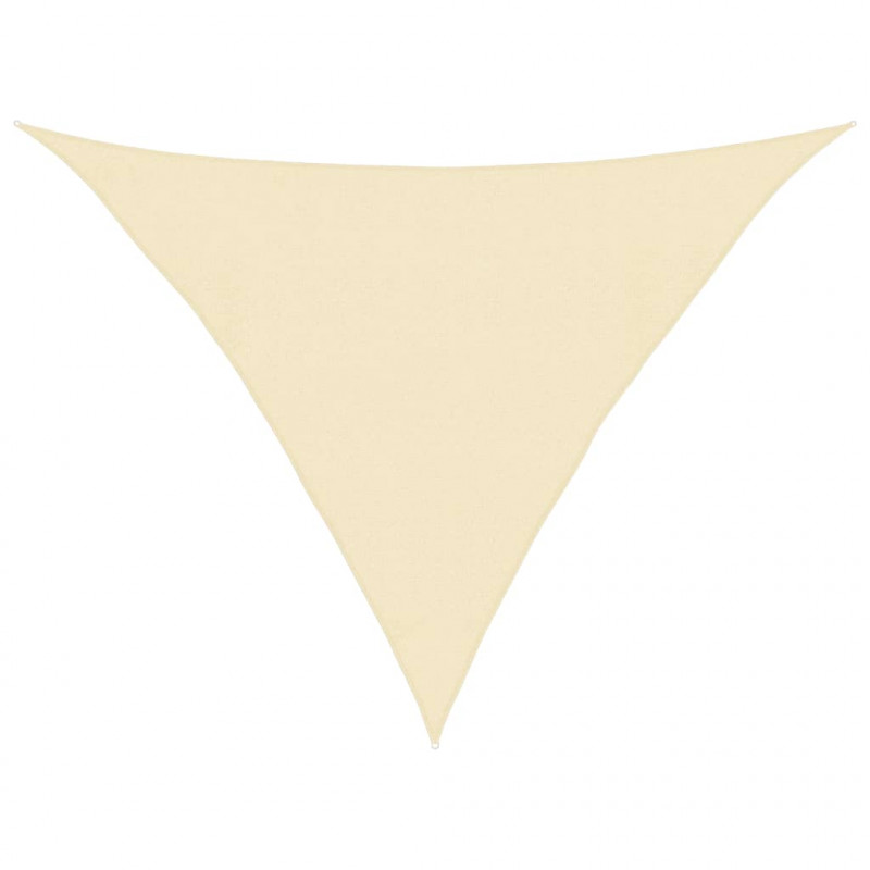 Żagiel przeciwsłoneczny, 160 g/m², kremowy, 4x4x5,8 m, HDPE