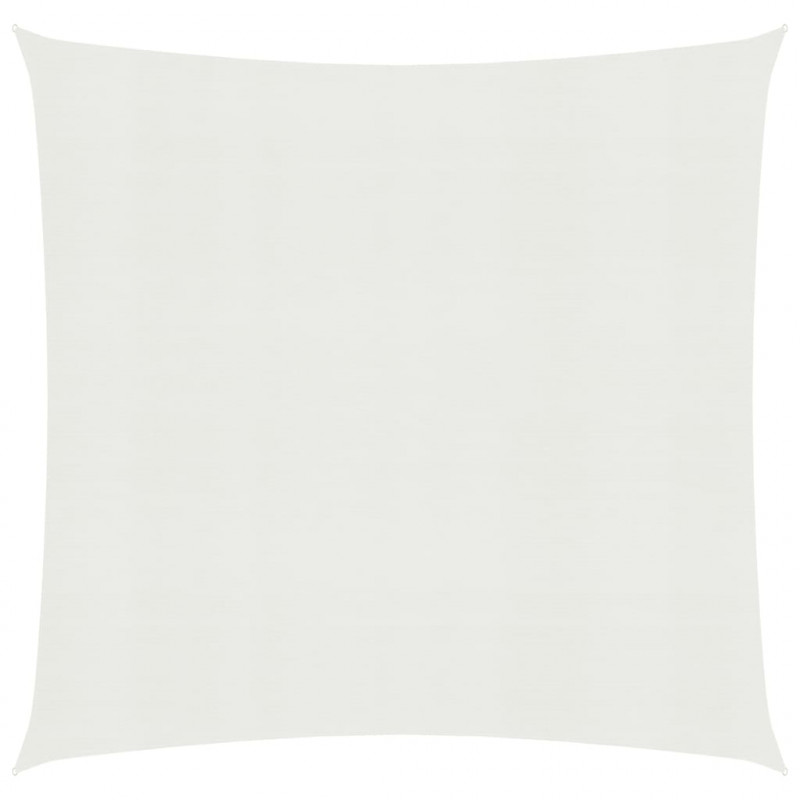 Żagiel przeciwsłoneczny, 160 g/m², biały, 3x3 m, HDPE