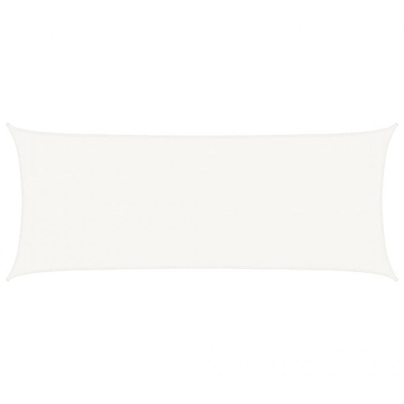 Żagiel przeciwsłoneczny, 160 g/m², biały, 2x5 m, HDPE