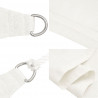 Żagiel przeciwsłoneczny, 160 g/m², biały, 2x5 m, HDPE