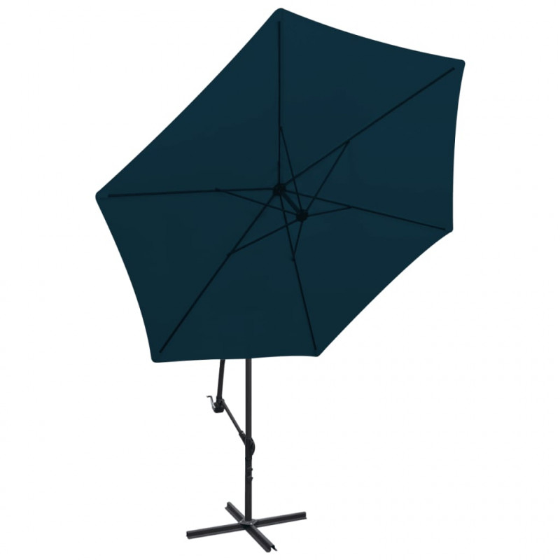 Parasol na wysięgniku 3 m, niebieski