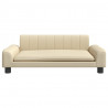 Sofa dla dzieci, kremowa, 90x53x30 cm, obita tkaniną