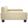 Sofa dla dzieci, kremowa, 90x53x30 cm, obita tkaniną