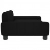 Sofa dla dzieci, czarna, 90x53x30 cm, obita tkaniną